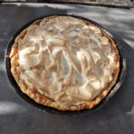 tarte à la rhubarbe meringuée comme en Alsace,chef à domicile, Beaune, Côte d’or, Bourgogne, franche comté, Saône et loire