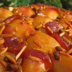 tarte tatin aux poires et fruits secs,chef à domicile beaune