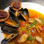 soupe de fenouil aux moules, chef à domicile beaune
