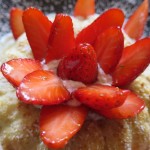 gâteau des anges aux fraises,chef à domicile Beaune